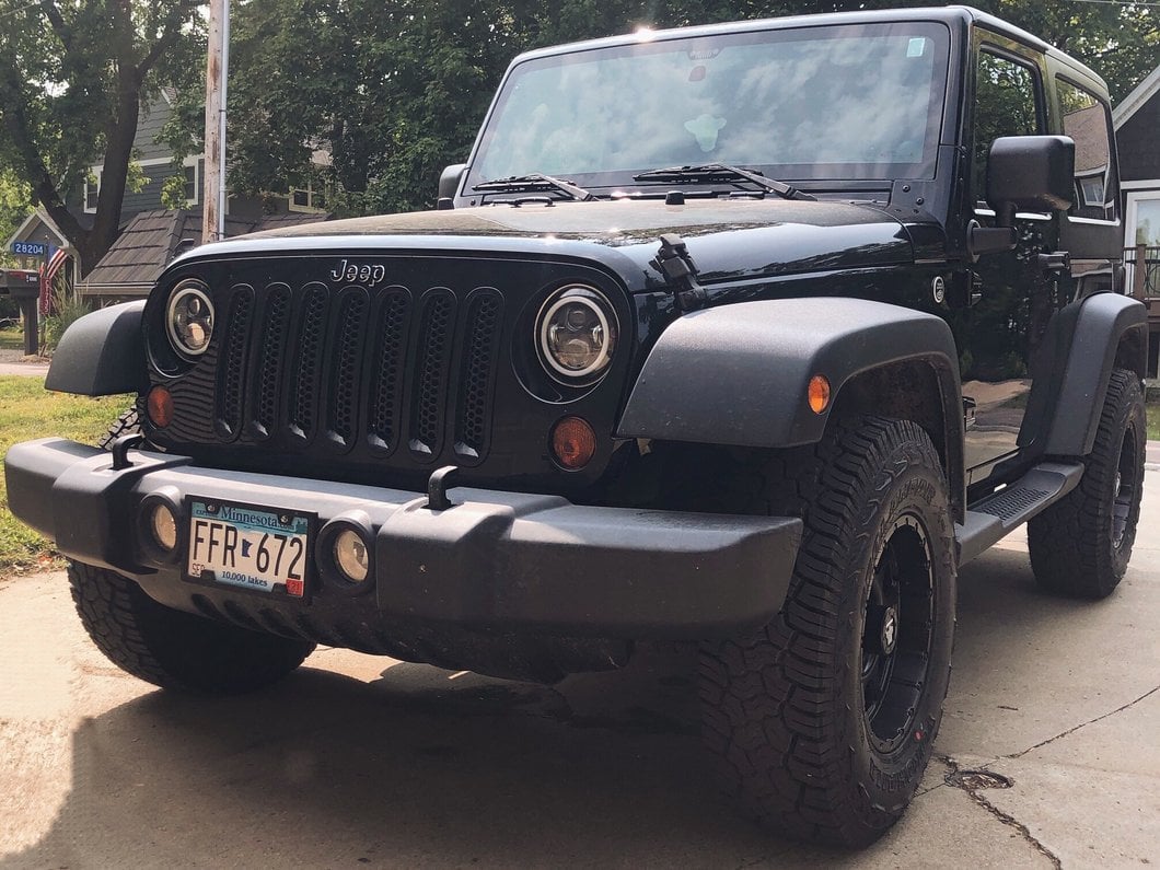 Mammoth 10 Hole Matte Black Wheel; 16x8; 0mm Offset (07-18 Jeep Wrangler JK)