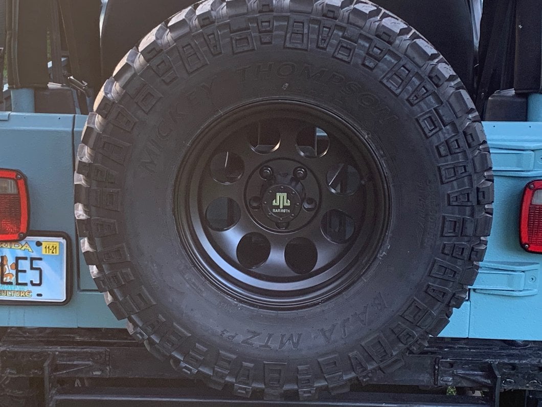 Mammoth 8 Matte Black Wheel; 15x8; -20mm Offset (97-06 Jeep Wrangler TJ)