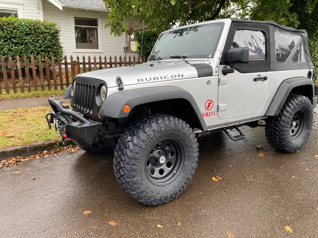 Mammoth 8 Steel Matte Black Wheel; 17x9; -6mm Offset (07-18 Jeep Wrangler JK)