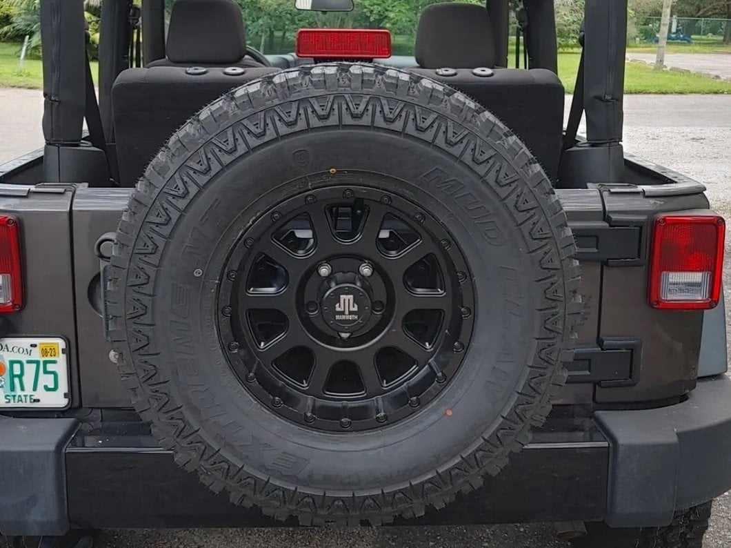 Mammoth 10 Hole Matte Black Wheel; 16x8; 0mm Offset (07-18 Jeep Wrangler JK)