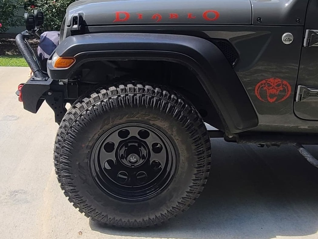 Mammoth 8 Steel Black Wheel; 17x9; -6mm Offset (20-25 Jeep Gladiator JT)
