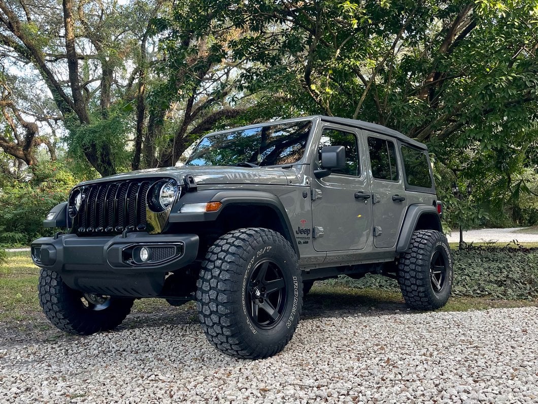 Mammoth Boulder Matte Black Wheel; 17x9; -6mm Offset (18-25 Jeep Wrangler JL)