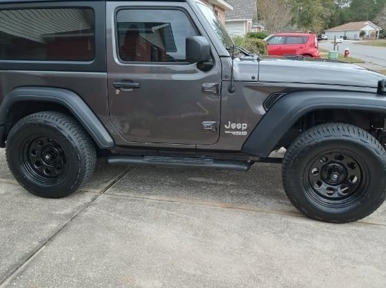 Mammoth 8 Steel Black Wheel; 17x9; -6mm Offset (18-25 Jeep Wrangler JL)