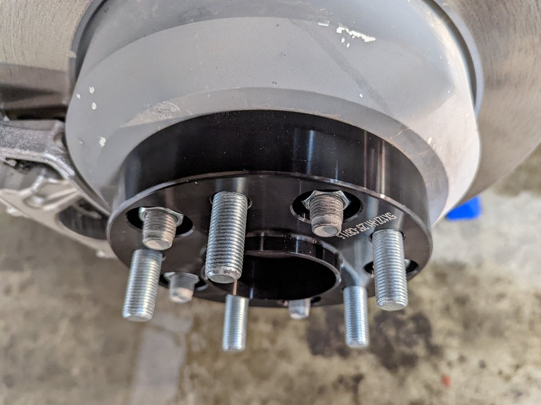 Mammoth 1.25-Inch Billet Wheel Spacers; Black (18-25 Jeep Wrangler JL)