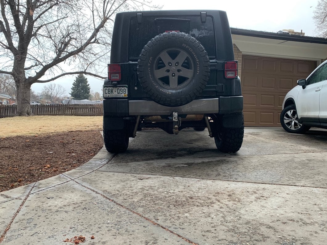 Mammoth 2-Inch Billet Wheel Spacers; Black (07-18 Jeep Wrangler JK)