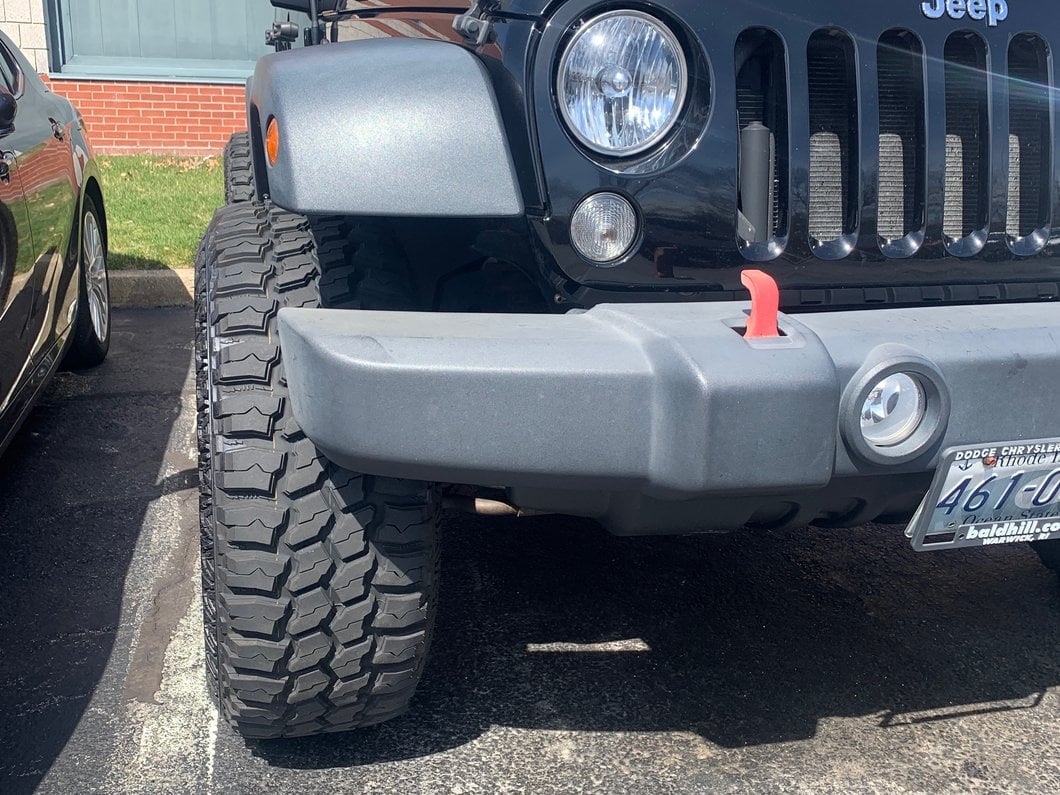 Mammoth 2-Inch Billet Wheel Spacers; Black (07-18 Jeep Wrangler JK)
