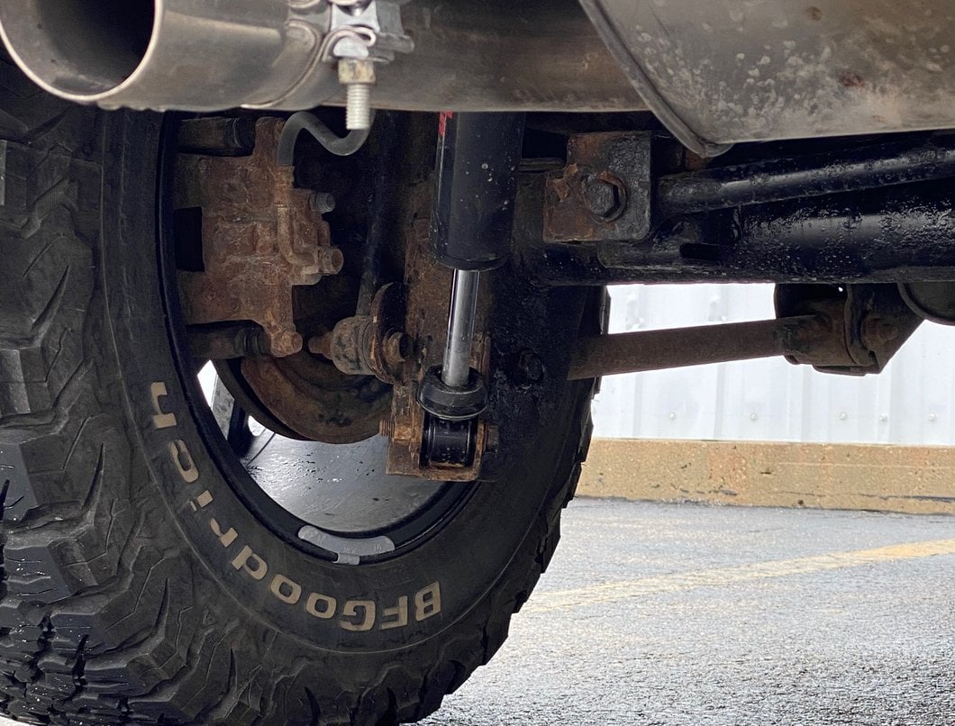 Mammoth Monotube Trail Series Rear Shock for 0 to 2-Inch Lift (07-18 Jeep Wrangler JK)