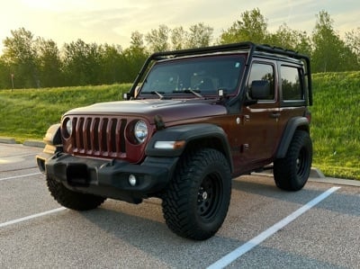 Mammoth D Window Matte Black Steel Wheel; 17x9; -6mm Offset (18-25 Jeep Wrangler JL)