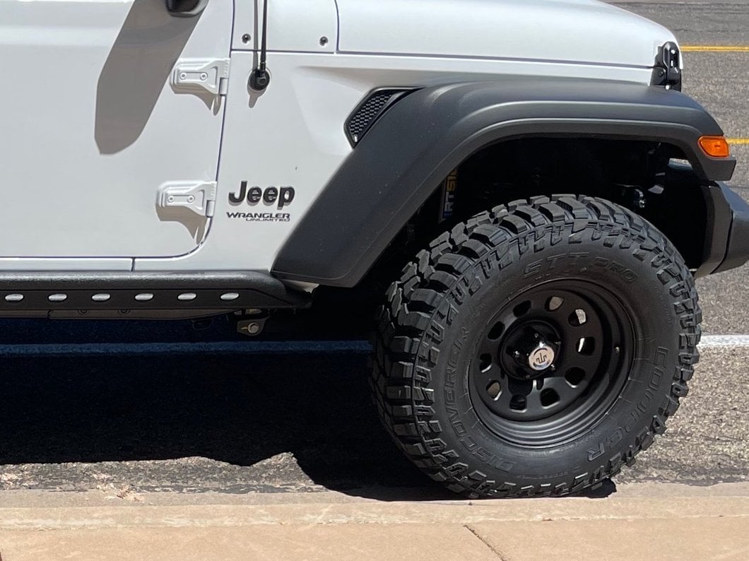 Mammoth D Window Matte Black Steel Wheel; 17x9; -6mm Offset (18-25 Jeep Wrangler JL)