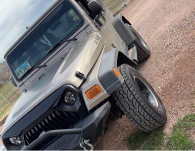 Mammoth 2-Inch Billet Wheel Spacers; Black (87-06 Jeep Wrangler YJ & TJ)