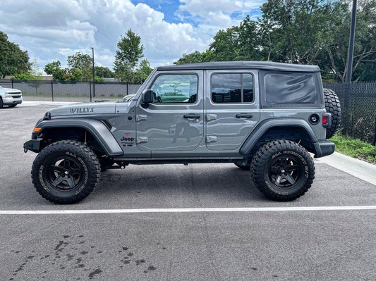 Mammoth Boulder Matte Black Wheel; 17x9; -6mm Offset (18-25 Jeep Wrangler JL)