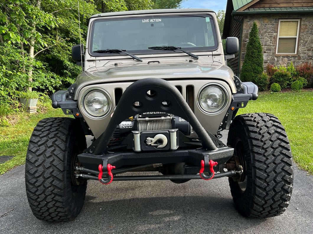 Mammoth 2-Inch Billet Wheel Spacers; Black (87-06 Jeep Wrangler YJ & TJ)
