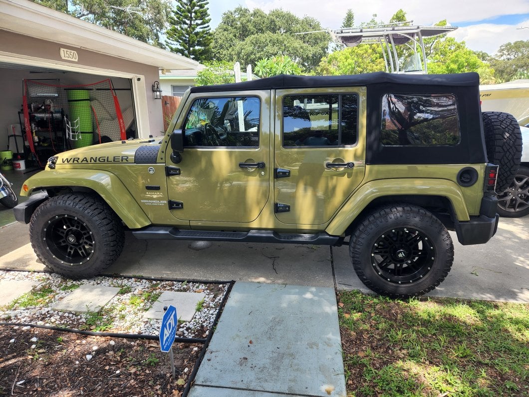 Mammoth Vader Simulated Beadlock Matte Black Wheel; 18x9; -6mm Offset (07-18 Jeep Wrangler JK)