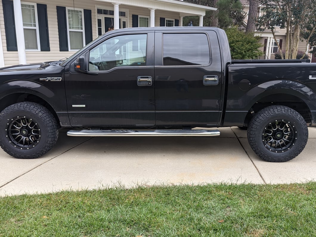 Mammoth Beadlock Mesh Matte Black Machined 6-Lug Wheel; 18x9; -12mm Offset (09-14 F-150)