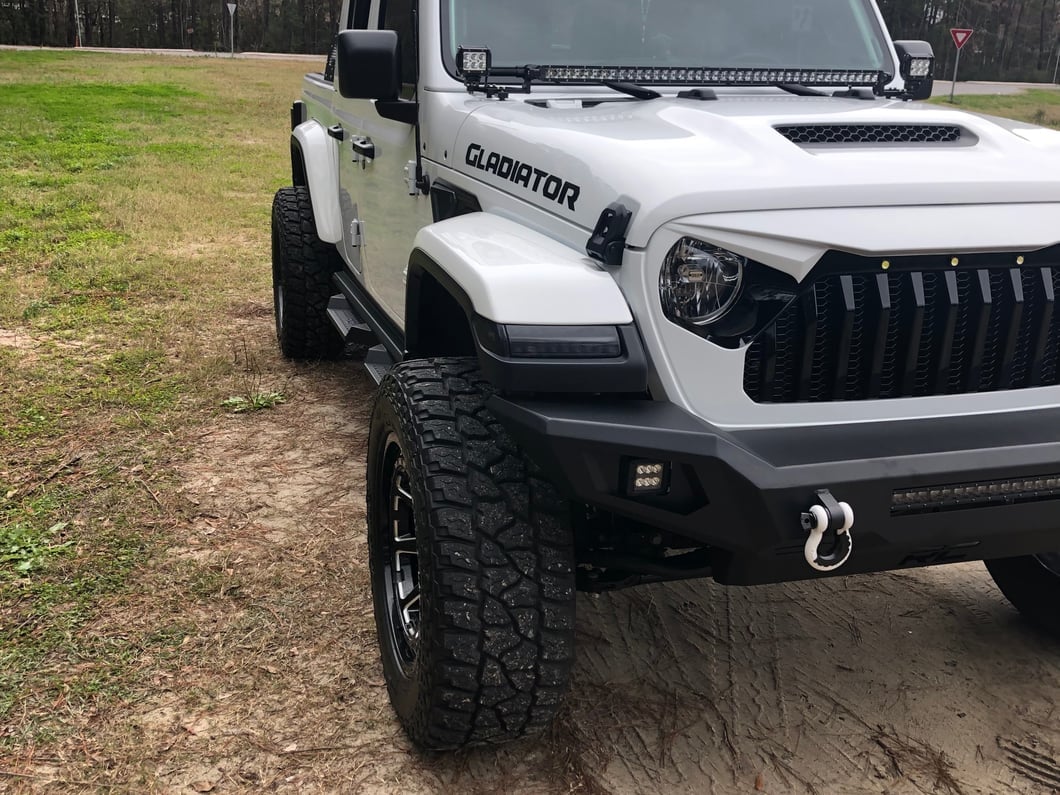 Mammoth 1.25-Inch Billet Wheel Spacers; Black (20-25 Jeep Gladiator JT)
