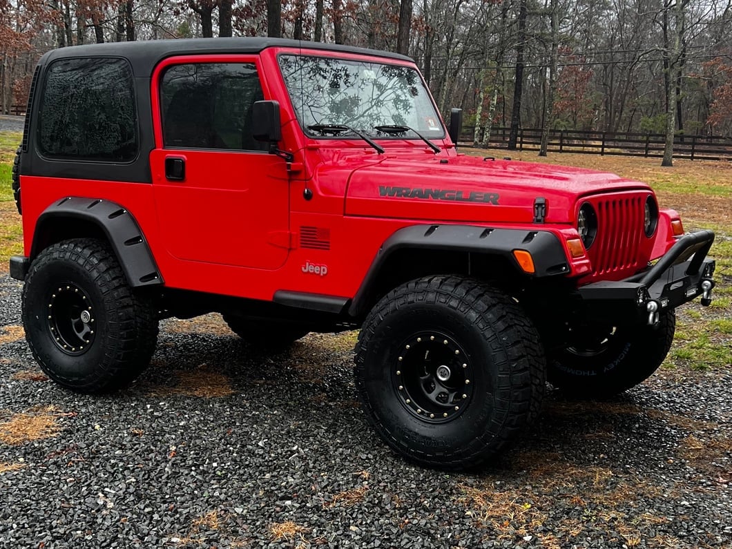 Mammoth D-Window Simulated Beadlock Gloss Black Wheel; 15x10; -44mm Offset (97-06 Jeep Wrangler TJ)