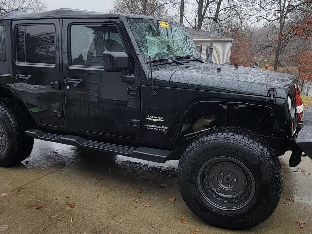 Mammoth Militant Charcoal Wheel; 17x9.5; -12mm Offset (07-18 Jeep Wrangler JK)