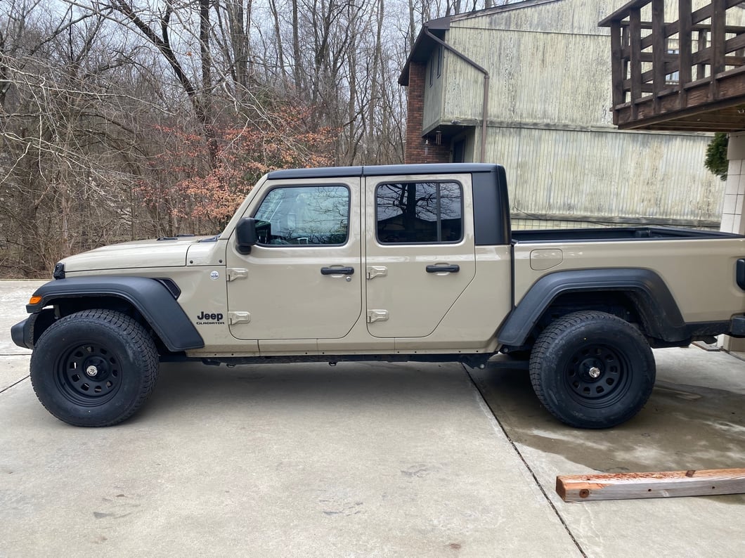 Mammoth D Window Matte Black Steel Wheel; 17x9; -6mm Offset (20-25 Jeep Gladiator JT)