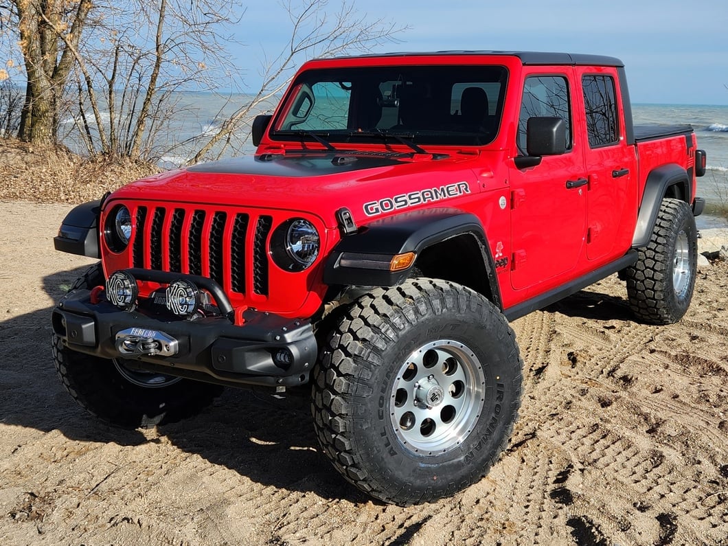 Mammoth 8 Aluminum Simulated Beadlock Anthracite Wheel; 17x9; -6mm Offset (20-25 Jeep Gladiator JT)