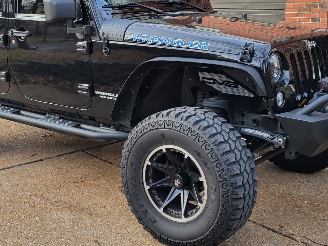 Mammoth 8 Aluminum Wheel Center Cap; Black (Fits Jeep Wrangler JK & JL Mammoth 8 Aluminum Wheels Only)