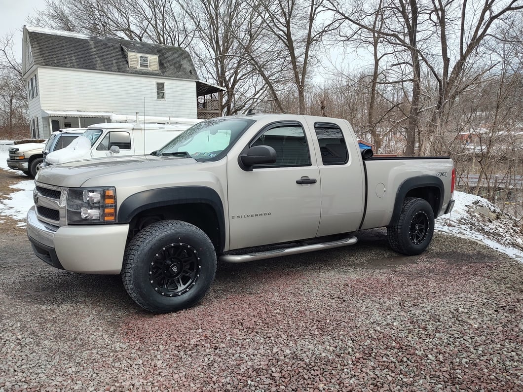 Mammoth Split 8 Satin Black 6-Lug Wheel; 17x9; -6mm Offset (07-13 Silverado 1500)