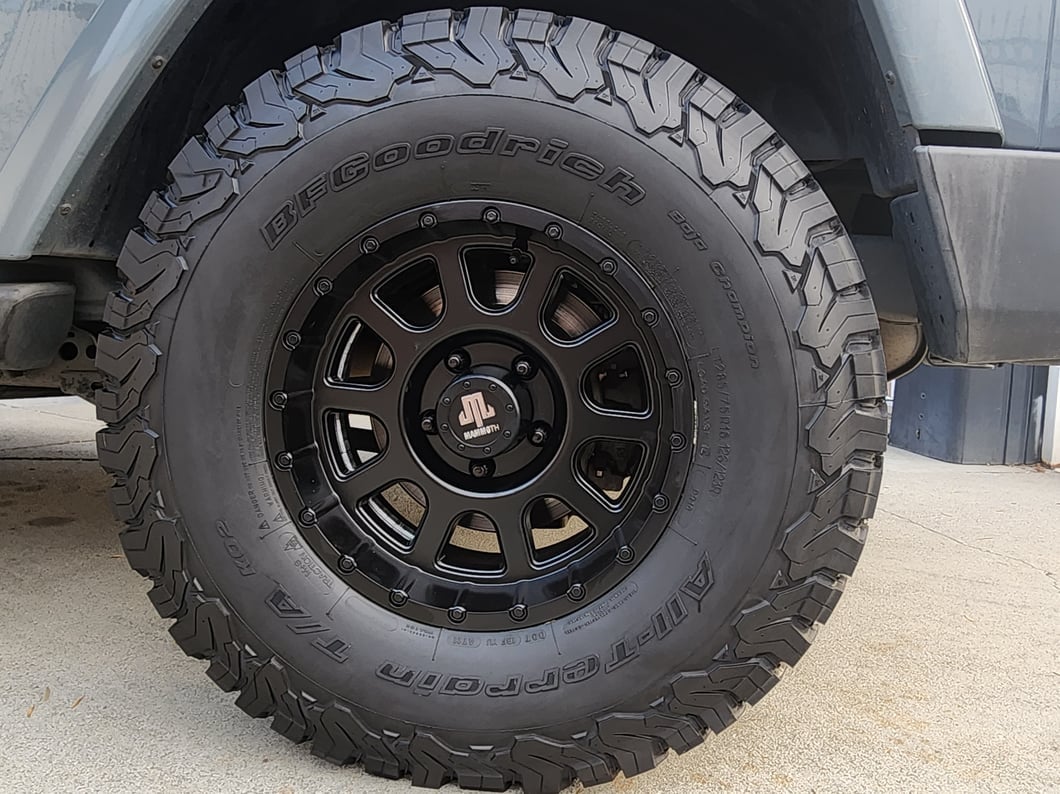 Mammoth 10 Hole Matte Black Wheel; 16x8; 0mm Offset (07-18 Jeep Wrangler JK)