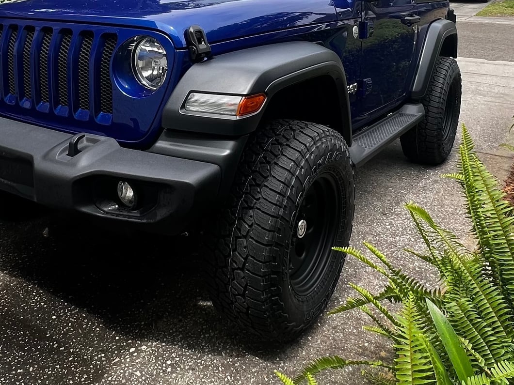 Mammoth 8 Steel Matte Black Wheel; 17x9; -6mm Offset (18-25 Jeep Wrangler JL)