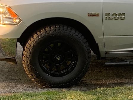 Mammoth 10 Hole Matte Black 5-Lug Wheel; 17x9; -6mm Offset (09-18 RAM 1500)