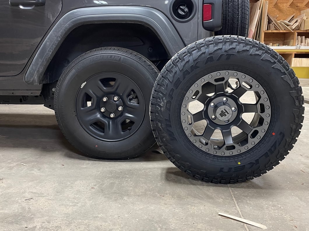 Mammoth Synister Charcoal Wheel; 17x9; -6mm Offset (18-25 Jeep Wrangler JL)