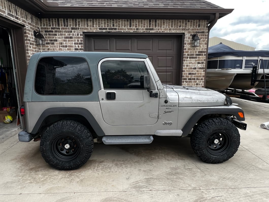 Mammoth 8 Steel Matte Black Wheel; 15x8; -19mm Offset (97-06 Jeep Wrangler TJ)