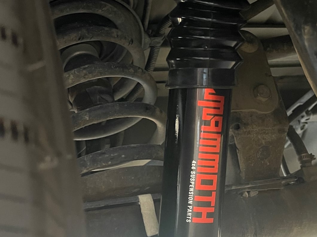 Mammoth Trail Series Front and Rear Shocks for 1 to 3-Inch Lift (97-06 Jeep Wrangler TJ)