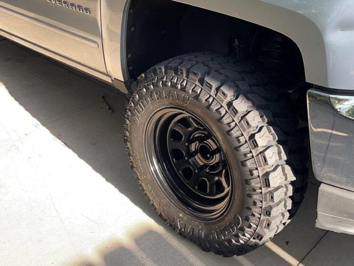 Mammoth D Window Gloss Black 6-Lug Wheel; 17x9; -6mm Offset (14-18 Silverado 1500)