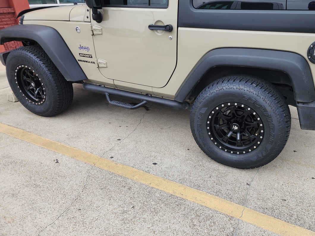 Mammoth Split 16 Beadlock Satin Black Wheel; 17x9; -6mm Offset (07-18 Jeep Wrangler JK)