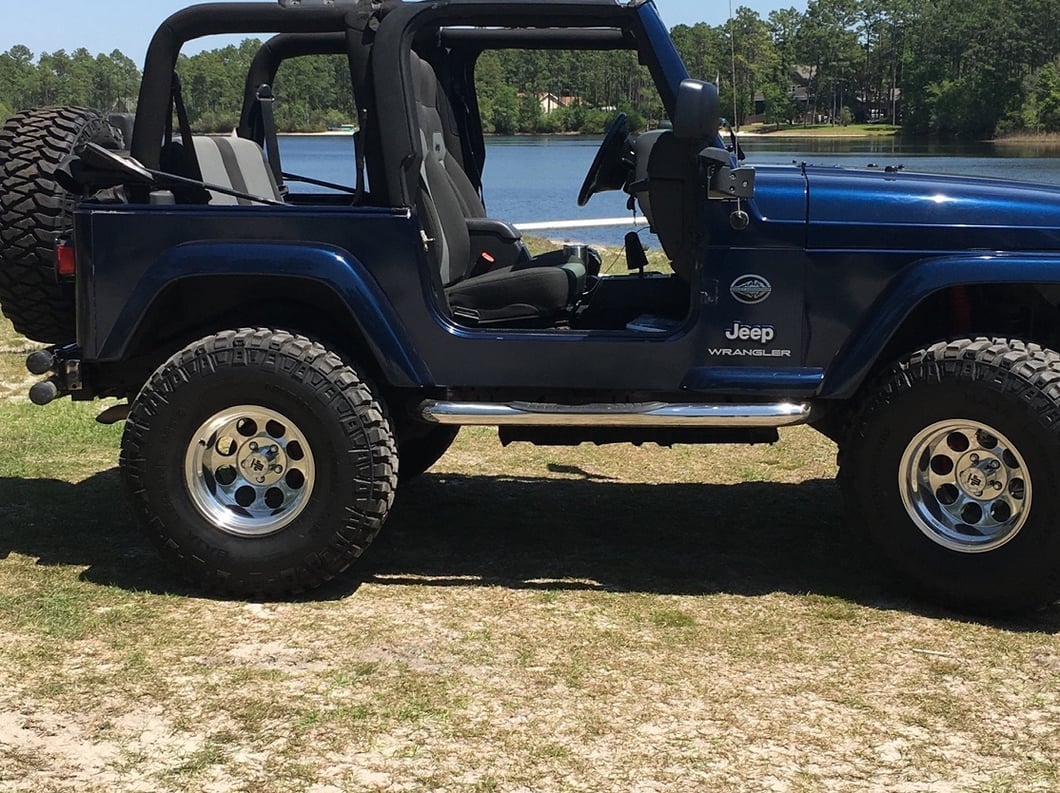 Mammoth 8 Aluminum Polished Wheel; 15x10; -44mm Offset (97-06 Jeep Wrangler TJ)