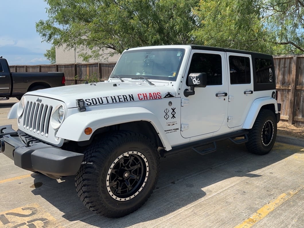 Mammoth Split 16 Beadlock Satin Black with Polished Lip Wheel; 17x9; -6mm Offset (07-18 Jeep Wrangler JK)