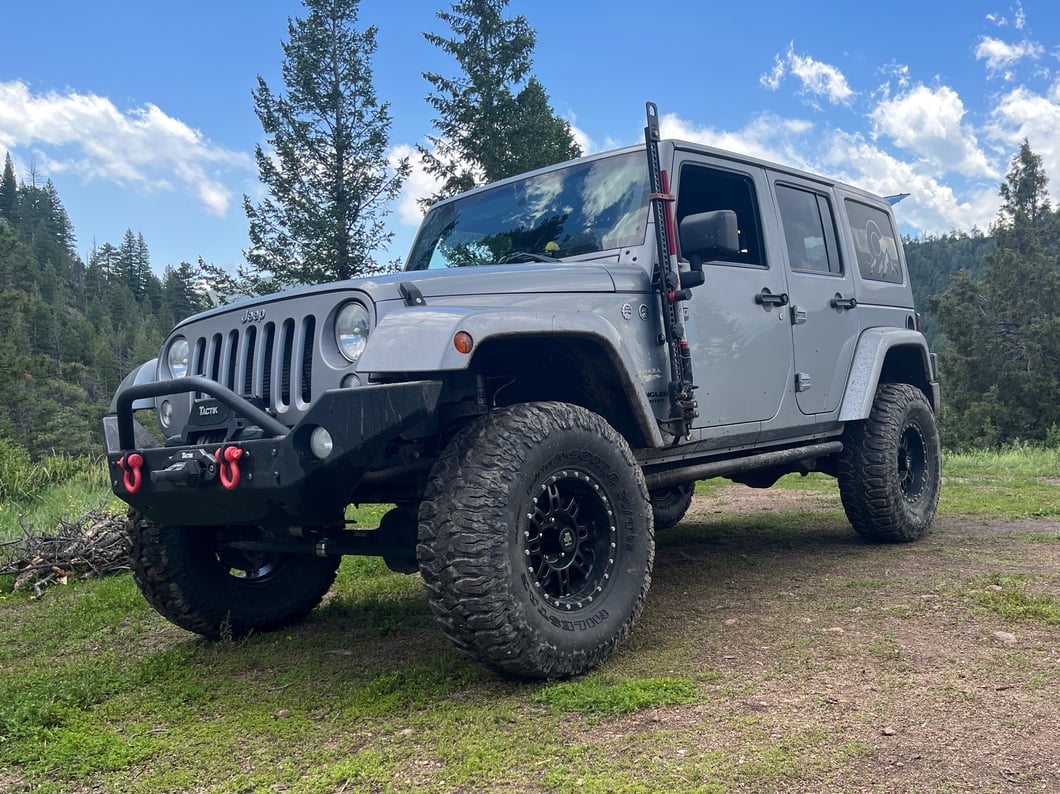 Mammoth Split 8 Beadlock Satin Black Wheel; 16x8; 0mm Offset (07-18 Jeep Wrangler JK)