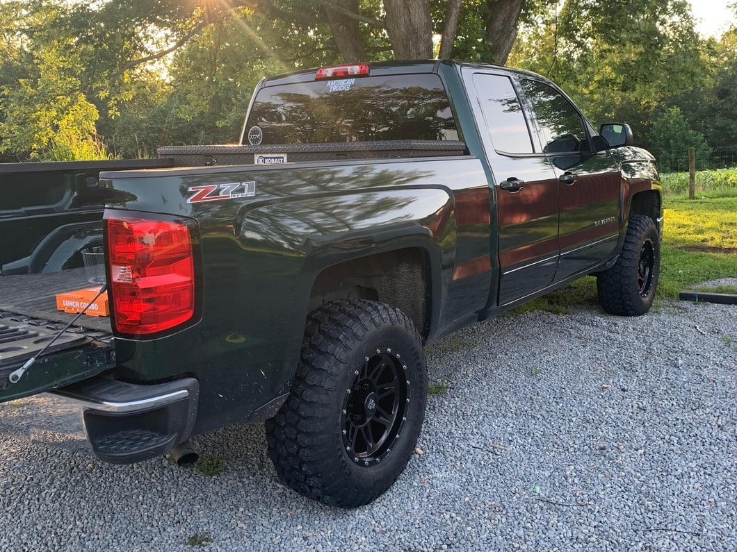 Mammoth Split 8 Satin Black 6-Lug Wheel; 17x9; -6mm Offset (14-18 Silverado 1500)