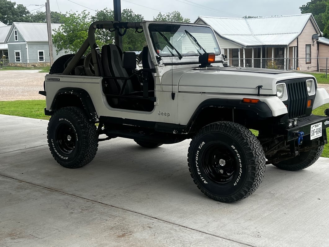 Mammoth 8 Black Wagon Wheel Edition Steel Wheel; 15x8; -19mm Offset (87-95 Jeep Wrangler YJ)