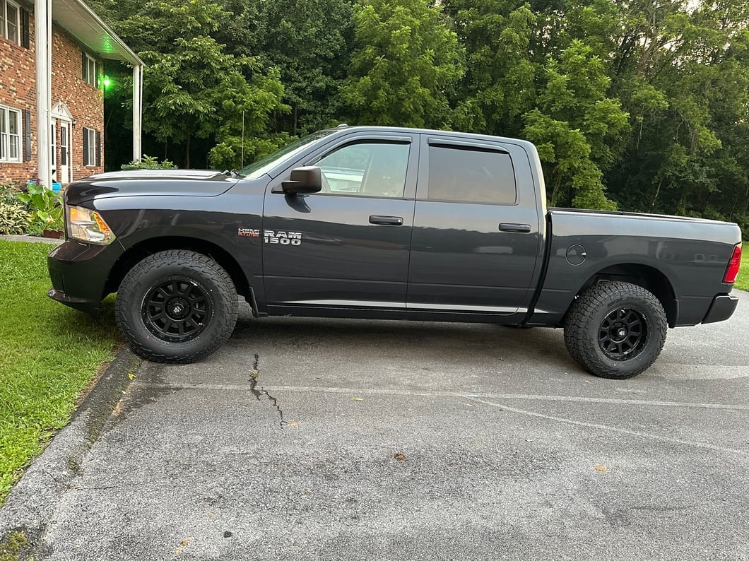Mammoth 10 Hole Matte Black 5-Lug Wheel; 17x9; -6mm Offset (09-18 RAM 1500)