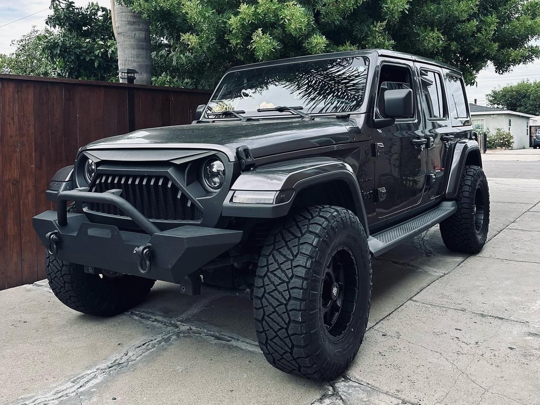 Mammoth 10 Hole Matte Black Wheel; 17x9; -6mm Offset (18-25 Jeep Wrangler JL)