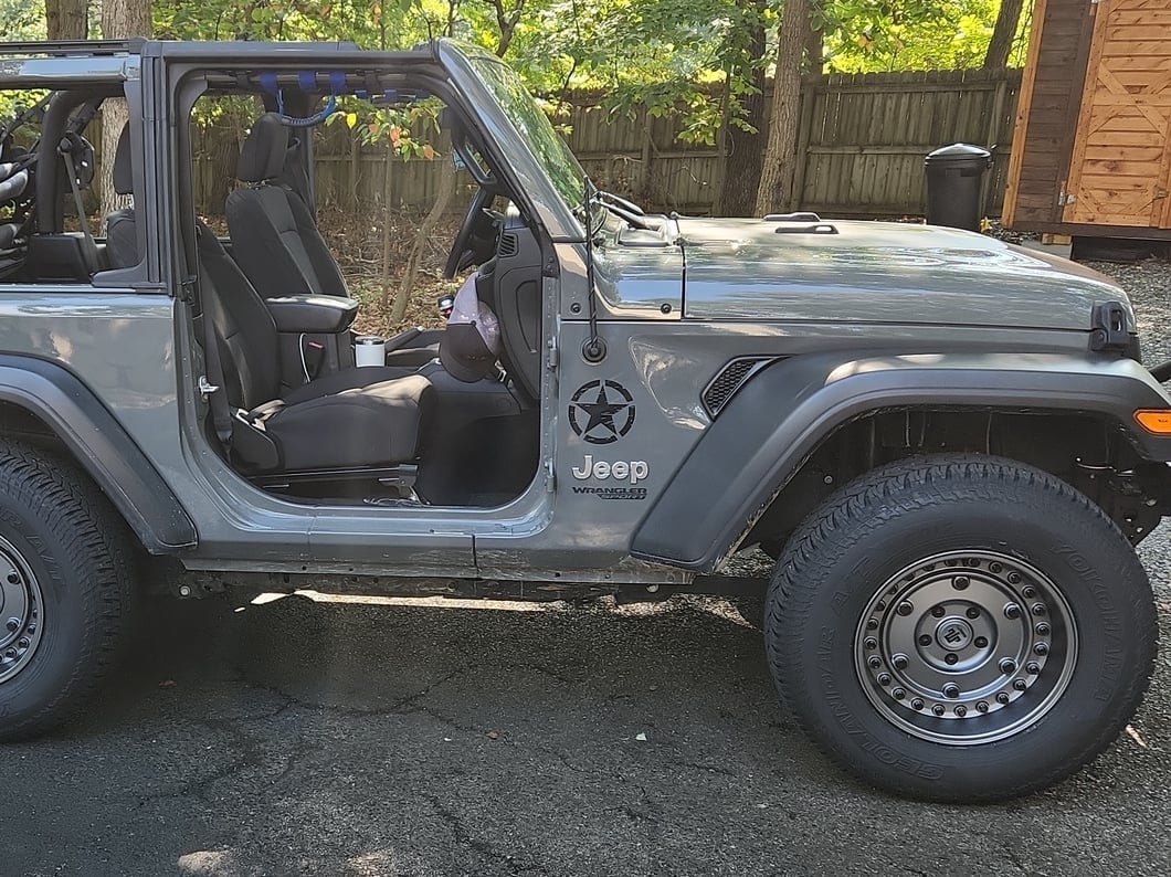 Mammoth Militant Charcoal Wheel; 17x9.5; -12mm Offset (18-25 Jeep Wrangler JL)