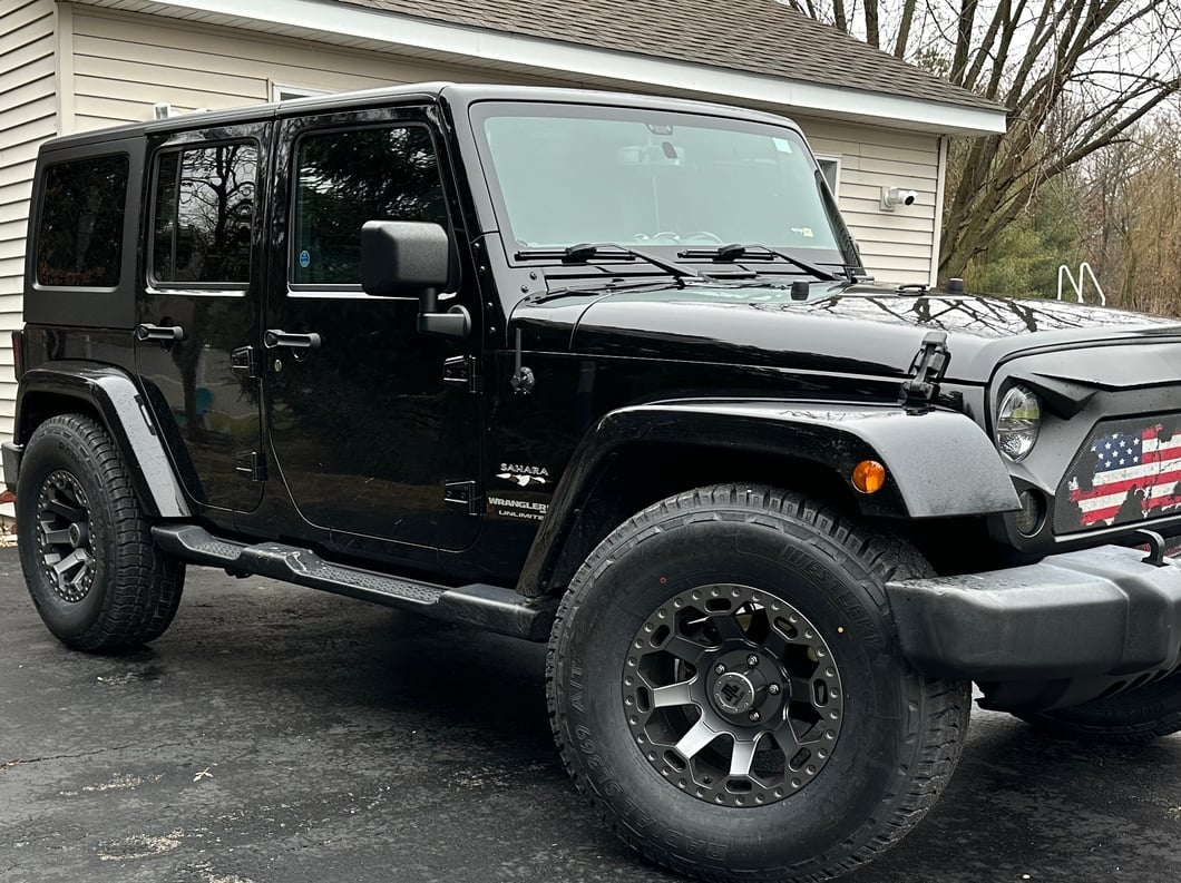 Mammoth Synister Charcoal Wheel; 17x9; -6mm Offset (07-18 Jeep Wrangler JK)