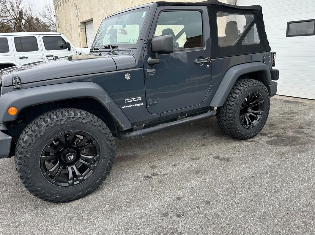 Mammoth Madness Matte Black Wheel; 18x9; -6mm Offset (07-18 Jeep Wrangler JK)