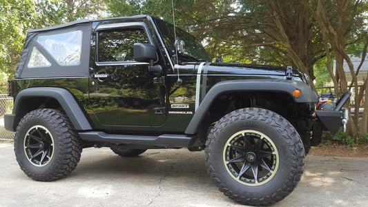 Mammoth Type 88 Black Wheel; 17x9; -6mm Offset (07-18 Jeep Wrangler JK)