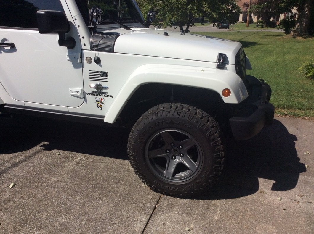 Mammoth Boulder Charcoal Wheel; 17x9; -6mm Offset (07-18 Jeep Wrangler JK)