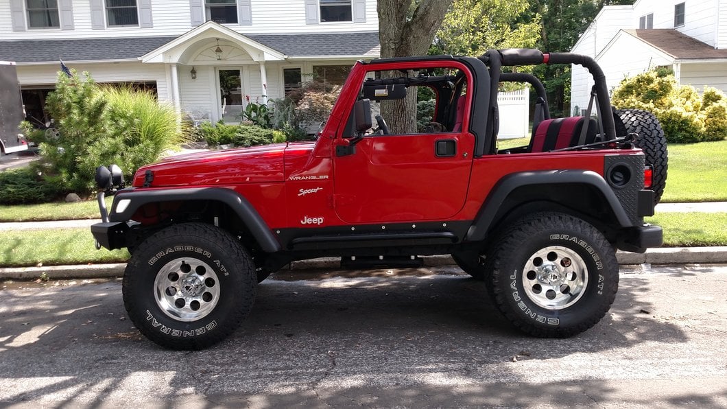 Mammoth 8 Simulated Beadlock Style Polished Wheel; 15x8; -19mm Offset (97-06 Jeep Wrangler TJ)