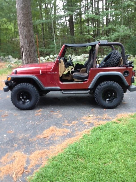 Mammoth 8 Black Steel Wheel; 15x8; -19mm Offset (97-06 Jeep Wrangler TJ)