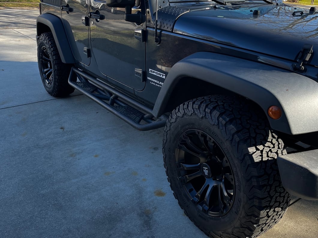 Mammoth Madness Matte Black Wheel; 18x9; -6mm Offset (07-18 Jeep Wrangler JK)