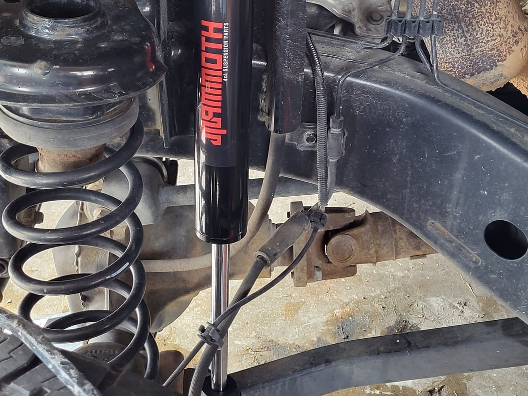 Mammoth Monotube Trail Series Front Shock for 0 to 2-Inch Lift (07-18 Jeep Wrangler JK)