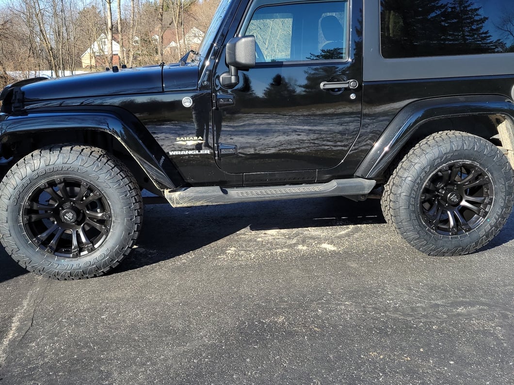 Mammoth Madness Matte Black Wheel; 18x9; -6mm Offset (07-18 Jeep Wrangler JK)